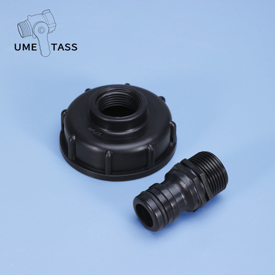 Adaptatore del serbatoio IBC con connessione a spirale utilizzato in UMETASS S60x6 filo grossolano 3/4 pollici tap cap