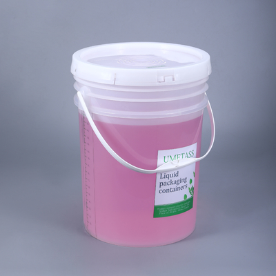 Immagazzinamento alimentare con UMETASS 5 galloni Impronta in secchio di plastica trasparente