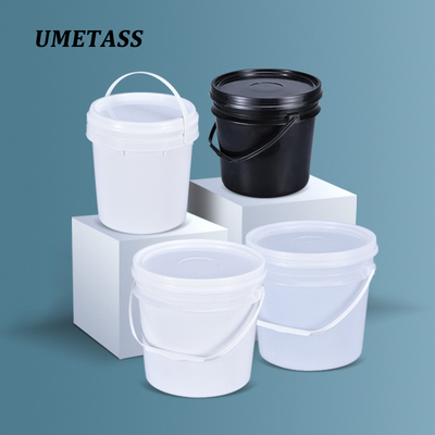 Fornito secchio di plastica rotonda da 4L per la capacità di imballaggio e il campione di liquidi chimici