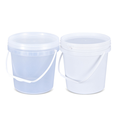 3L Verniciatura trasparente riciclata secchio di plastica in PP e accettazione del logo del cliente accettabile