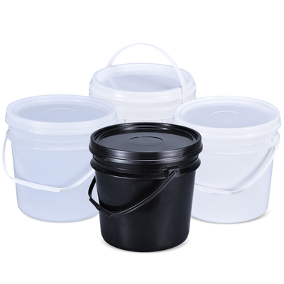 Imballaggio alimentare 4L Bottone di vernice in plastica con coperchio e maniglia Logo del cliente accettabile