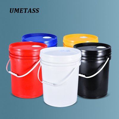 Contenitore di plastica da 20 litri con coperchio e manico per colla per olio di vernice
