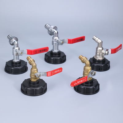 Collegatori di acqua da giardino metallici 1/2 'Nickel-plated ottone Bibcock rubinetto per l'acqua in vendita