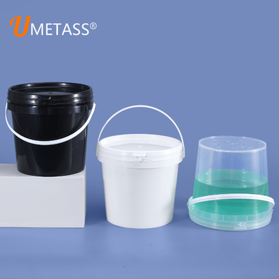 Certificato ISO9001SGS Certificato Nero 2L PP Plastico secchio per miele e gelato UMETASS