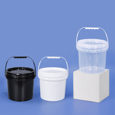2L secchio di plastica rotondo con coperchio per gelato al miele con logo personalizzato