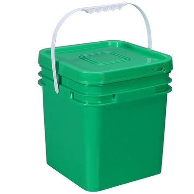 Bottile di coltivazione di funghi in plastica quadrata bianca / gialla