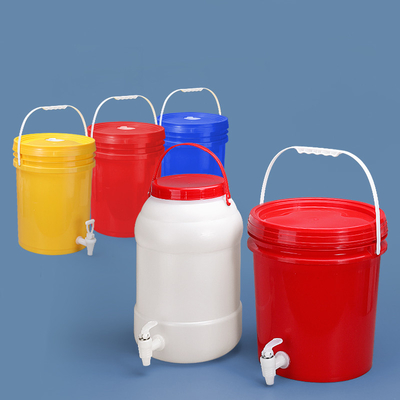 Dispenser per bevande alimentari 5 galloni secchio di plastica con maniglia e coperchio Logo personalizzato