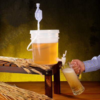 Dimensioni personalizzate 5L secchio di plastica con coperchio per la birra Vino Frutta Enzimi Prove alimentari Fornite