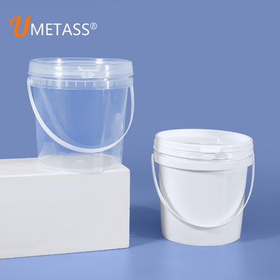 1L Capacità PP di qualità alimentare di vernice di plastica barili di imballaggi di inchiostro secchi di inchiostro con tappo pull-ring
