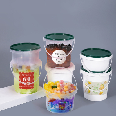 Logo personalizzato 350ml 500ml 700ml Disposable PP Plastic Round Food Bowl con coperchio