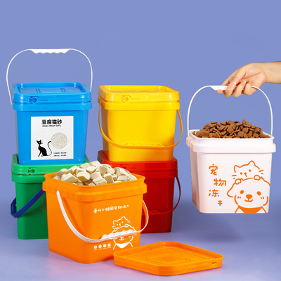 Contenitore di conservazione di alimenti per animali da compagnia da 5L-25L per alimenti freschi secchi a prova di umidità per cani e gatti