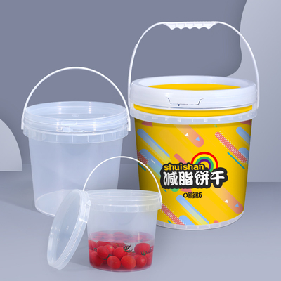 Personalizzabile 1L-20L Snack di qualità alimentare trasparente Barattolo di confezionamento del tè al latte con coperchio per B2B