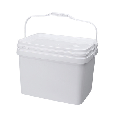 Bottile rettangolare di plastica con coperchio per la pesca all' aperto 4 galloni