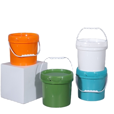 5L secchi di plastica con coperchi di qualità alimentare per il deposito di liquidi confezionamento colore personalizzato