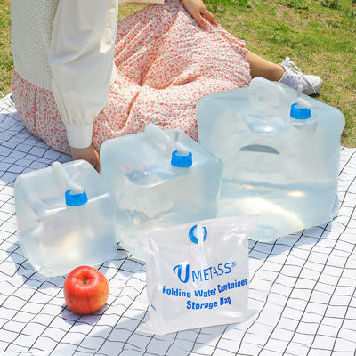 Contenitore per acqua 3L ecologico, pieghevole, pieghevole, di plastica, con tappo del rubinetto