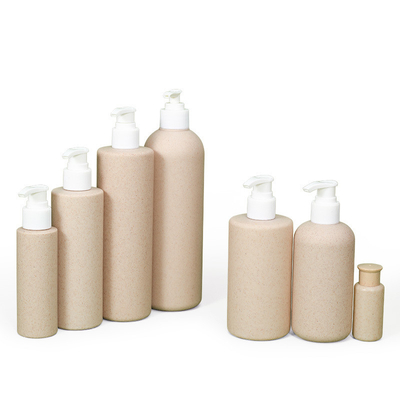 Bottiglie di shampoo per hotel di paglia di grano biodegradabile con pompa 300 ml