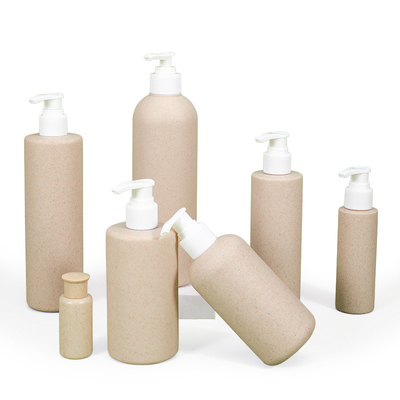 30 ml-500 ml di capacità Pompa di shampoo cosmetico vuoto Imballaggio Paglia di grano Bottiglia di plastica biodegradabile