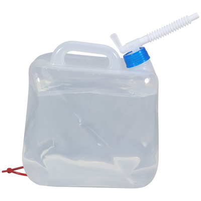 Bagno d'acqua trasparente pieghevole 20L per attrezzature da campeggio Contenitore quadrato esterno in PVC