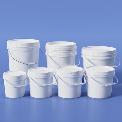 3L di cibo di stoccaggio PP secchio facile da tirare secchi di plastica Bianco Nero Blu
