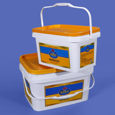 3L secchio di plastica rettangolare a prova di perdite di stoccaggio colore bianco
