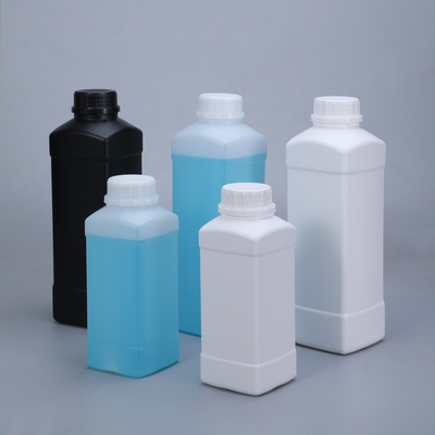 Bottiglia HDPE quadrata ad alta resistenza con tappi a prova di manomissione resistente ai prodotti chimici