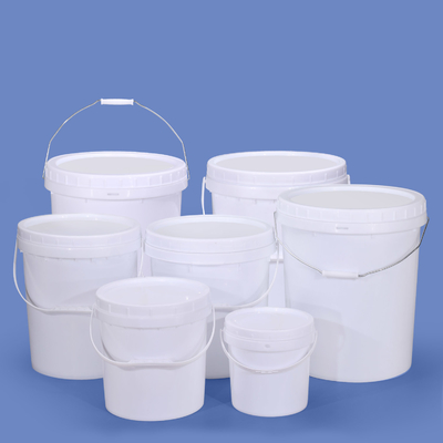 Al dettaglio secchio rotondo durevole 5L 10L 20L 5Gal di plastica con capo a vite per lo stoccaggio degli alimenti