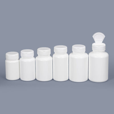 Flacone per pillole in HDPE di alta qualità da 20 ml ~ 200 ml con tappo a vite, flacone vuoto in plastica a prova di bambino per medicinali