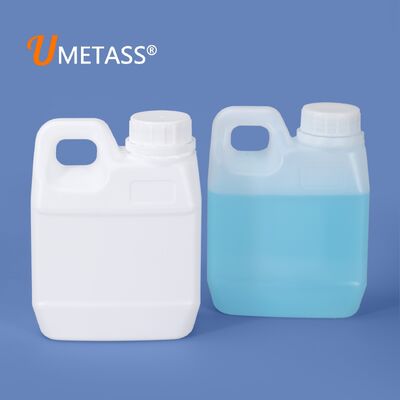 Tanica in plastica HDPE da 0,5 l per imballaggio di olio, acqua e vino, flacone stile F in plastica bianca traslucida