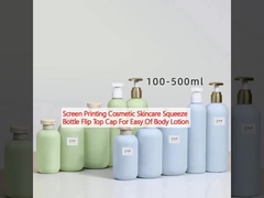 Stampa a schermo cosmetica per la cura della pelle Squeeze Bottle Flip Top Cap per facile di lozione per il corpo