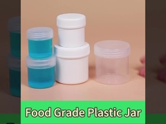 Macchia bianca trasparente immagazzinamento piccoli barattoli di plastica in scatola per polvere alimentare 30ml-1000ml