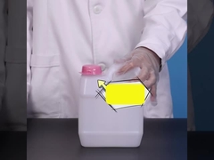 1L Quadratura di plastica Jerry può con coperchio a vite durevole e di lunga durata per la chimica