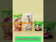 Bottile di plastica vuoto personalizzato con coperchio per il miele di latte