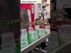 2 litri di secchio di plastica con coperchio per l'acqua