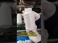 Bottiglia di plastica HDPE da 250 ml per solventi chimici organici Opzione colore bianco