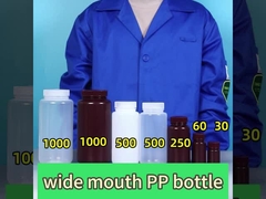 Bottiglia di reagente di laboratorio a bocca larga in PP da 5 ml a 1000 ml per indagini chimiche